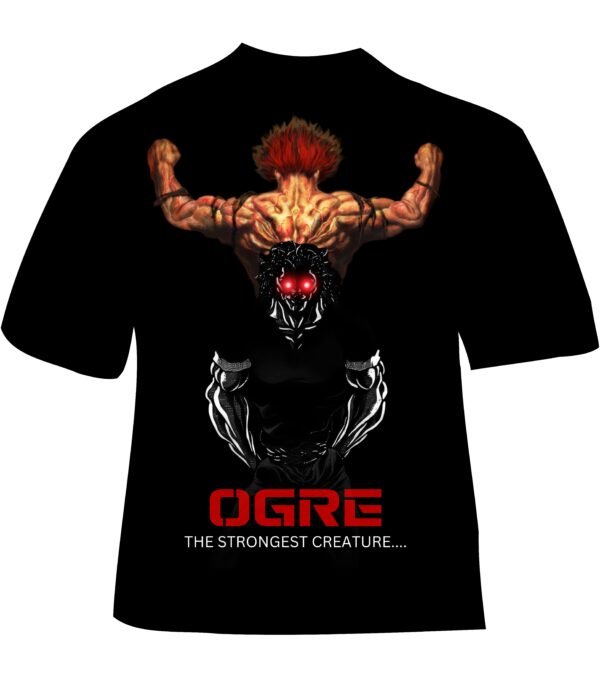 Ogre Anime Best Black Oversize Tshirt